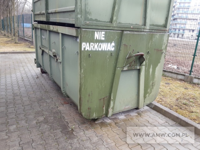 Kontener otwarty KP-7 (wymiary: 3700 x 1800 x 1490 mm) 